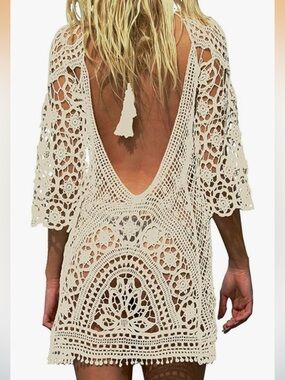 Crochet Cover-Up Dress